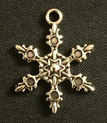 Silver Snowflake Charm 1